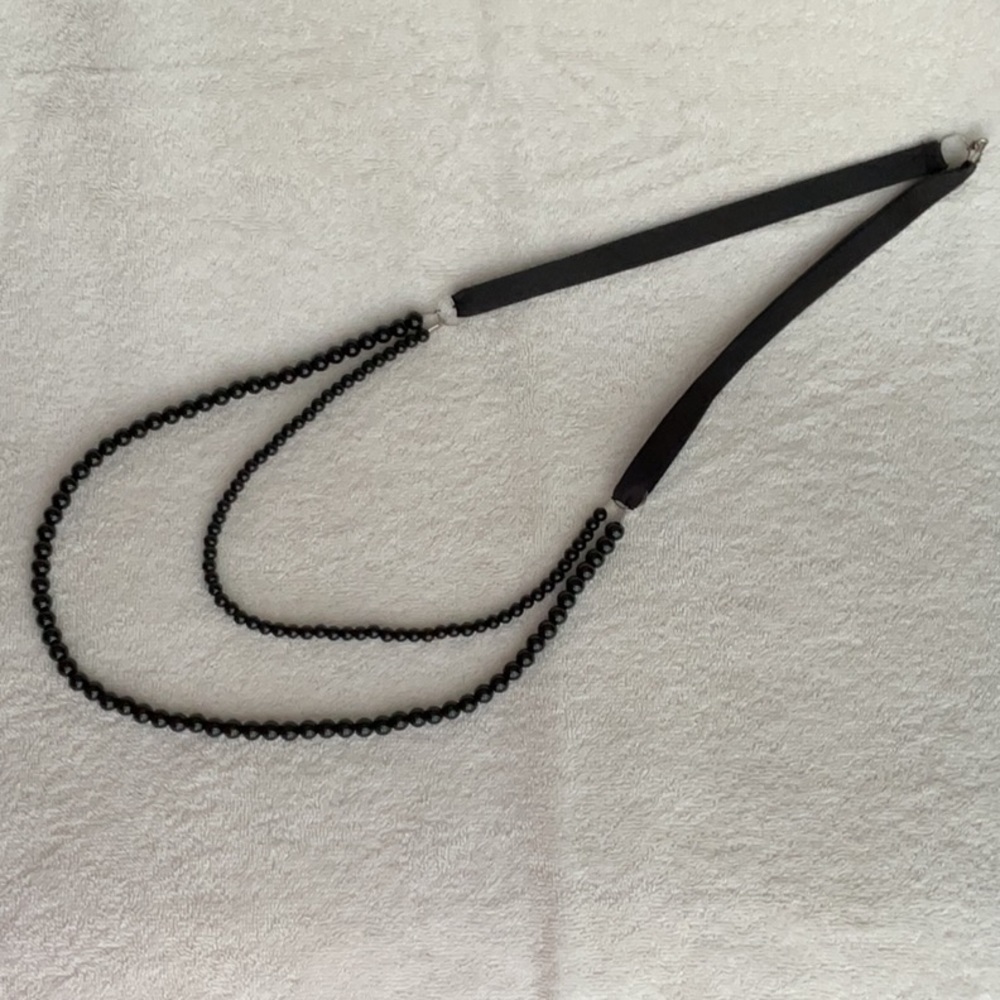 Black Bead Necklace